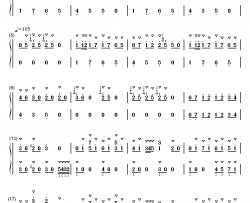 3人組钢琴简谱-数字双手-吟