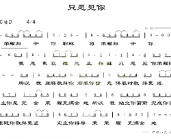 只愿见你简谱