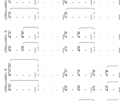 七彩钢琴简谱-数字双手-林海