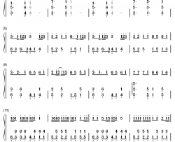 圈住你钢琴简谱-数字双手-一口甜