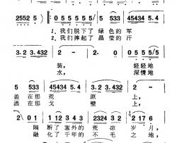 我爱新疆简谱-电视片《我爱新疆》插曲