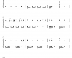 生死相随钢琴简谱-数字双手-崔子格 杨培安