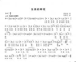生活的鲜花简谱
