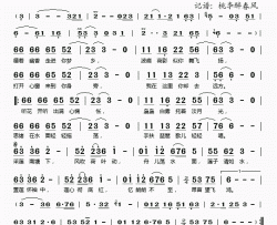 水中望月简谱(歌词)-张晓棠演唱-桃李醉春风记谱