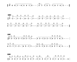 拜厄简谱主题及八首变奏变奏5--变奏8简谱