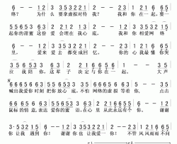 我心里从此永远有个你简谱-