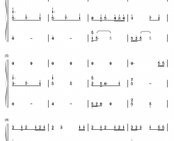 最后的旅行钢琴简谱-数字双手-Rainton桐