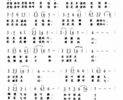 爱情林简谱