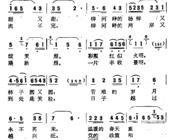 柳河湾的水甜又甜简谱-电视剧《重返柳河湾》插曲