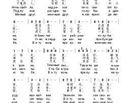 明亮的夜Ночьсветла中俄简谱明亮的夜Ночь светла中俄简谱简谱
