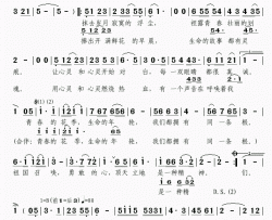 召唤廖昌永简谱-廖昌永演唱-宋小明/栾凯词曲