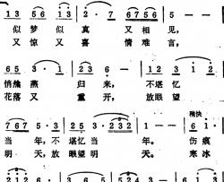 征途简谱-吴晓风词 王曙光曲、正谱