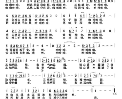 三峡啊三峡，我永远的乡恋简谱-胡润华演唱-李晓宇/李晓宇词曲