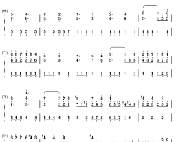 苏醒钢琴简谱-数字双手-林海