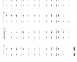 练习曲31钢琴简谱-数字双手