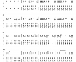 烦恼歌钢琴简谱-数字双手-张学友