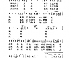 恋歌庐山恋插曲简谱-钱曼华演唱