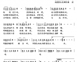 梦中的额吉蒙语汉音高清版简谱-乌达木演唱