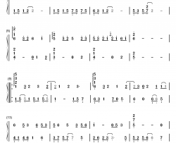 前尘如梦钢琴简谱-数字双手-洛天依