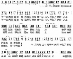 赛里木湖的月光简谱-谭晶演唱-谭晶、临渡/刘洲词曲
