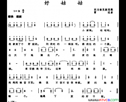 好姑姑四川南充新民歌好姑姑 四川南充新民歌简谱