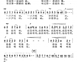 黄河唢呐简谱-赵越词 洪飞 夏平曲