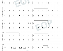 窗钢琴简谱-数字双手-吴青峰