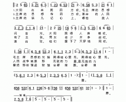毛主席的话儿记心上简谱-宋祖英演唱-傅庚辰/傅庚辰词曲