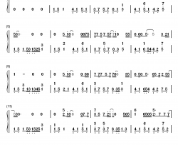 董小姐钢琴简谱-数字双手-左立