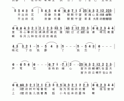 尘埃里开出的花简谱-林夕子词/林夕子曲