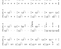 他和她钢琴简谱-数字双手-王源