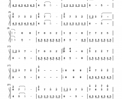 私の最爱の友达（Amicae carae meae）伴奏钢琴简谱-梶浦由记演唱