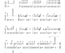 兄弟抱一下钢琴简谱-数字双手-庞龙