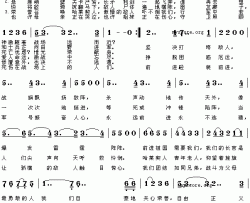 哈莱契人进行曲简谱