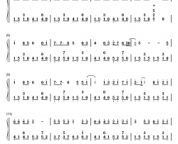 青柠钢琴简谱-数字双手-徐秉龙