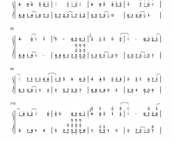 青春纪念册钢琴简谱-数字双手-可米小子