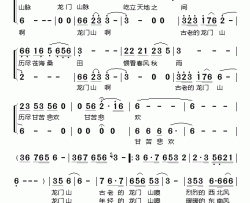 龙门山脉简谱-刘耀伦词/箫箫曲泽旺多吉-