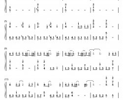 疑心病钢琴简谱-数字双手-任然