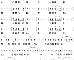 飞翔吧，浏阳简谱