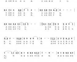 跟着你简谱(歌词)-谱友朝乐蒙上传