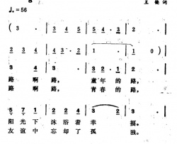 路王键词徐东蔚曲路王键词 徐东蔚曲简谱