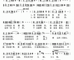 难忘的大别山简谱-马雅君演唱-陈平/雷远生词曲