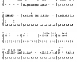 一万个理由钢琴简谱-数字双手-郑源