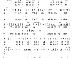 唯有弟兄简谱-屠洪刚演唱