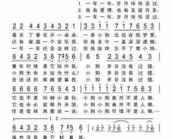 岁月悄悄流过简谱-尤里安演唱
