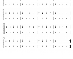 练习曲41钢琴简谱-数字双手