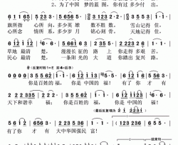 中国福简谱-王俊玲演唱-姜仁波/赵天华词曲