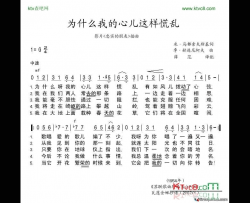 为什么我的心儿这样慌乱简谱-费多尔·奇斯贾科夫演唱