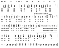 敖包的祝福简谱-云朵儿演唱-乌兰/任家荣词曲