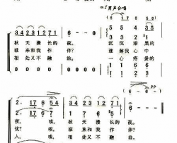 夜呀，沉沉的夜简谱-苏军红旗歌舞团演唱